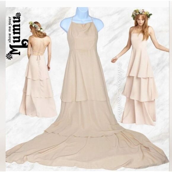 Show Me Your Mumu Calypso Ruffle Dress XXXL Show Ne your ring Crisp Nwt - Picture 5 of 7